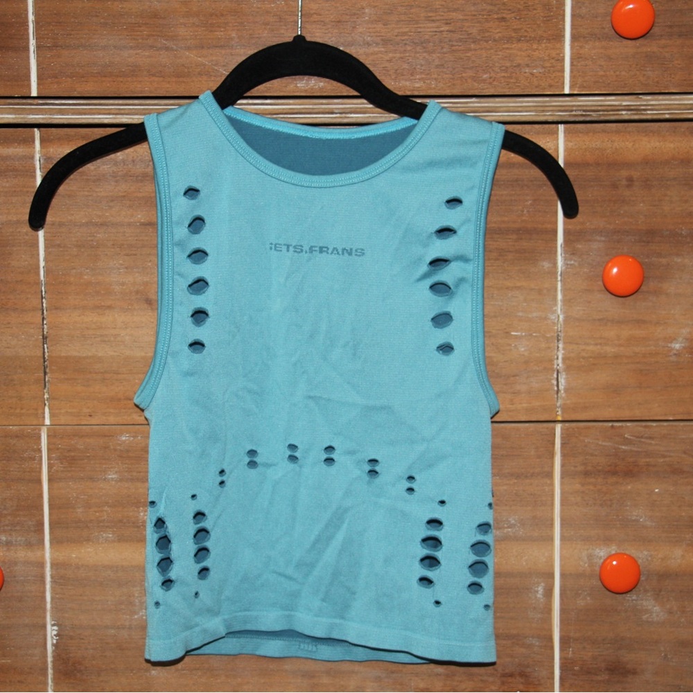 Women's Blue Sleeveless Reversible Iets Frans